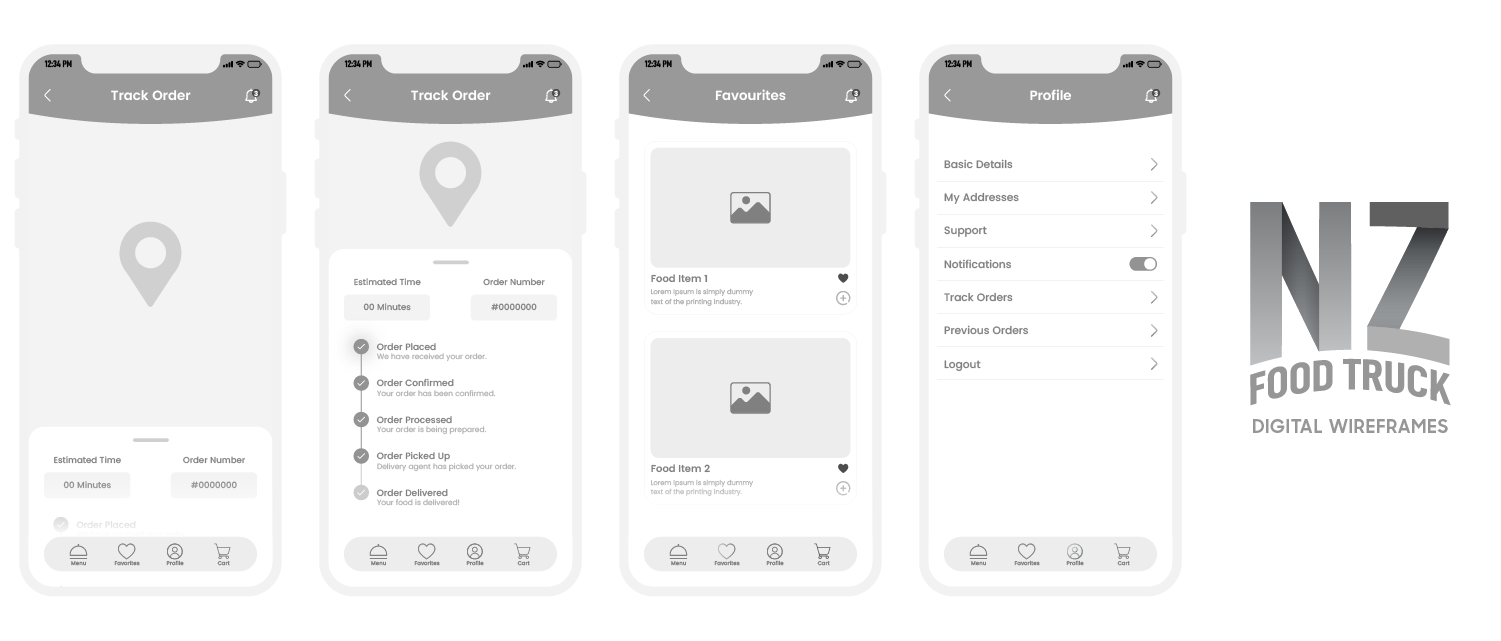 NZ Food Truck - Digital Wireframes - 5
